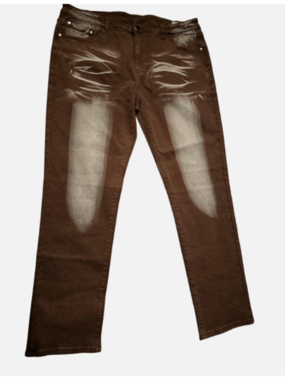 New Fashion Men's Slim Fit Jeans Stretch Ripped Skinny Jeans, BROWN, 40
